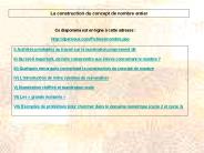 La construction du concept de nombre entier 