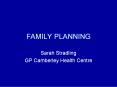 FAMILY PLANNING PowerPoint PPT Presentation