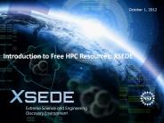 Introduction to Free HPC Resources: XSEDE