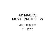 AP MACRO MID-TERM REVIEW