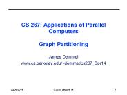CS 267: Applications of Parallel Computers Graph Partitioning
