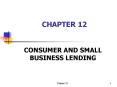CONSUMER AND SMALL BUSINESS LENDING PowerPoint PPT Presentation