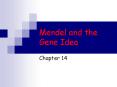 Mendel and the Gene Idea PowerPoint PPT Presentation