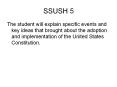 SSUSH 5 PowerPoint PPT Presentation