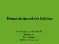Romanticism and the Sublime PowerPoint PPT Presentation