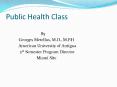Public Health Class PowerPoint PPT Presentation