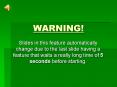 WARNING! PowerPoint PPT Presentation
