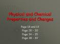 Physical and Chemical Properties and Changes PowerPoint PPT Presentation