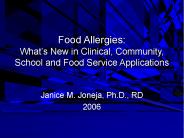 Food Allergies: What