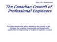 The Canadian Council of Professional Engineers PowerPoint PPT Presentation
