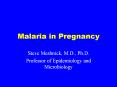 Malaria in Pregnancy PowerPoint PPT Presentation