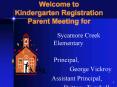 Welcome to Kindergarten Registration Parent Meeting for PowerPoint PPT Presentation