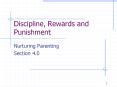 Discipline, Rewards and Punishment PowerPoint PPT Presentation