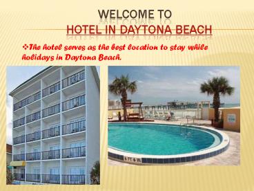 Hotel in daytona beach