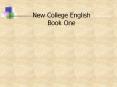 New College English Book One PowerPoint PPT Presentation