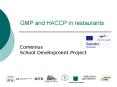 GMP and HACCP in restaurants PowerPoint PPT Presentation