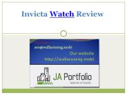 Invicta Watch Review