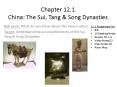 Chapter 12.1 China: The Sui, Tang PowerPoint PPT Presentation