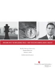 Intelligence Careers Whitepaper-student career resources