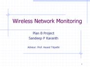 Wireless Network Monitoring