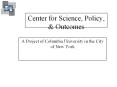 Center for Science, Policy, PowerPoint PPT Presentation