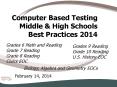 Computer Based Testing Middle PowerPoint PPT Presentation