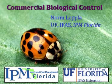 Commercial Biological Control