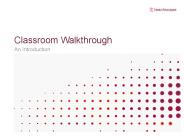 Classroom Walkthrough