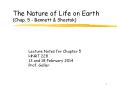 The Nature of Life on Earth (Chap. 5 - Bennett PowerPoint PPT Presentation