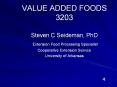 VALUE ADDED FOODS 3203 PowerPoint PPT Presentation