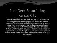 Pool Deck Resurfacing Kansas City