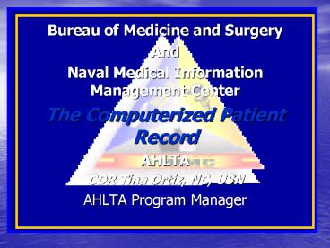 Bureau of Medicine and Surgery