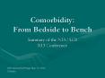 Comorbidity:       From Bedside to Bench PowerPoint PPT Presentation