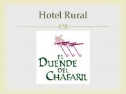 Hotel rural El Chafaril - Restaurante