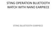 STING BLUETOOTH EARPIECE