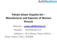 Full Semi Patiala Salwar Dupatta Set for Women