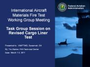 International Aircraft Materials Fire Test Working Group Meeting
