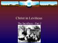 Christ in Leviticus PowerPoint PPT Presentation