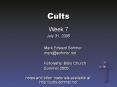 Cults PowerPoint PPT Presentation