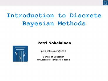 petri.nokelainen@uta.fi School of Education University of Tampere, Finland