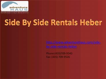 Ski Rentals Deer Valley - Adventure Haus