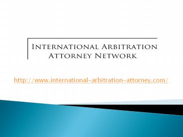 Introduction about International Arbitration its benefits
