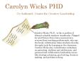 Carolyn Wicks PHD PowerPoint PPT Presentation