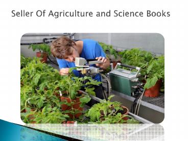 Seller Of Agriculture and Science Books (1)