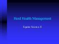 Herd Health Management PowerPoint PPT Presentation