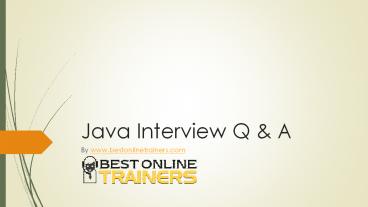 Java-Interview-Questions-&-Answers by BestOnlineTrainers (1)