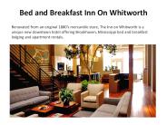 Bed and Breakfast Inn On Whitworth
