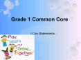 Grade 1 Common Core PowerPoint PPT Presentation
