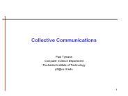 Collective Communications