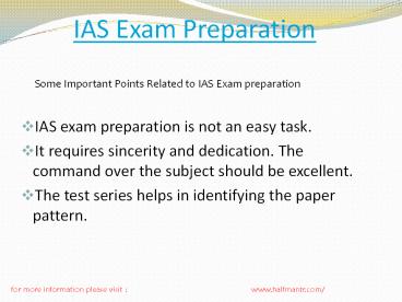 steps of IAS Exam Preparation